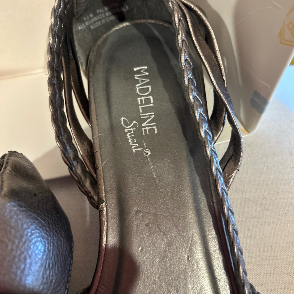 Madeline Stuart Metallic Sandals